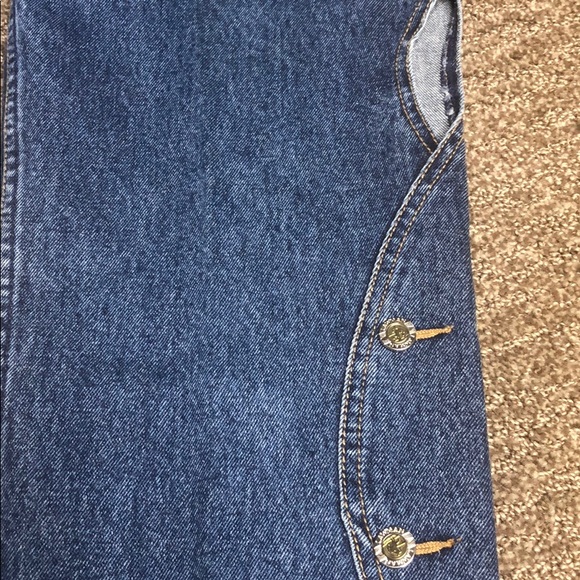 Vintage Lawman Slim Fit Button Western Mom Jeans - Picture 7 of 7